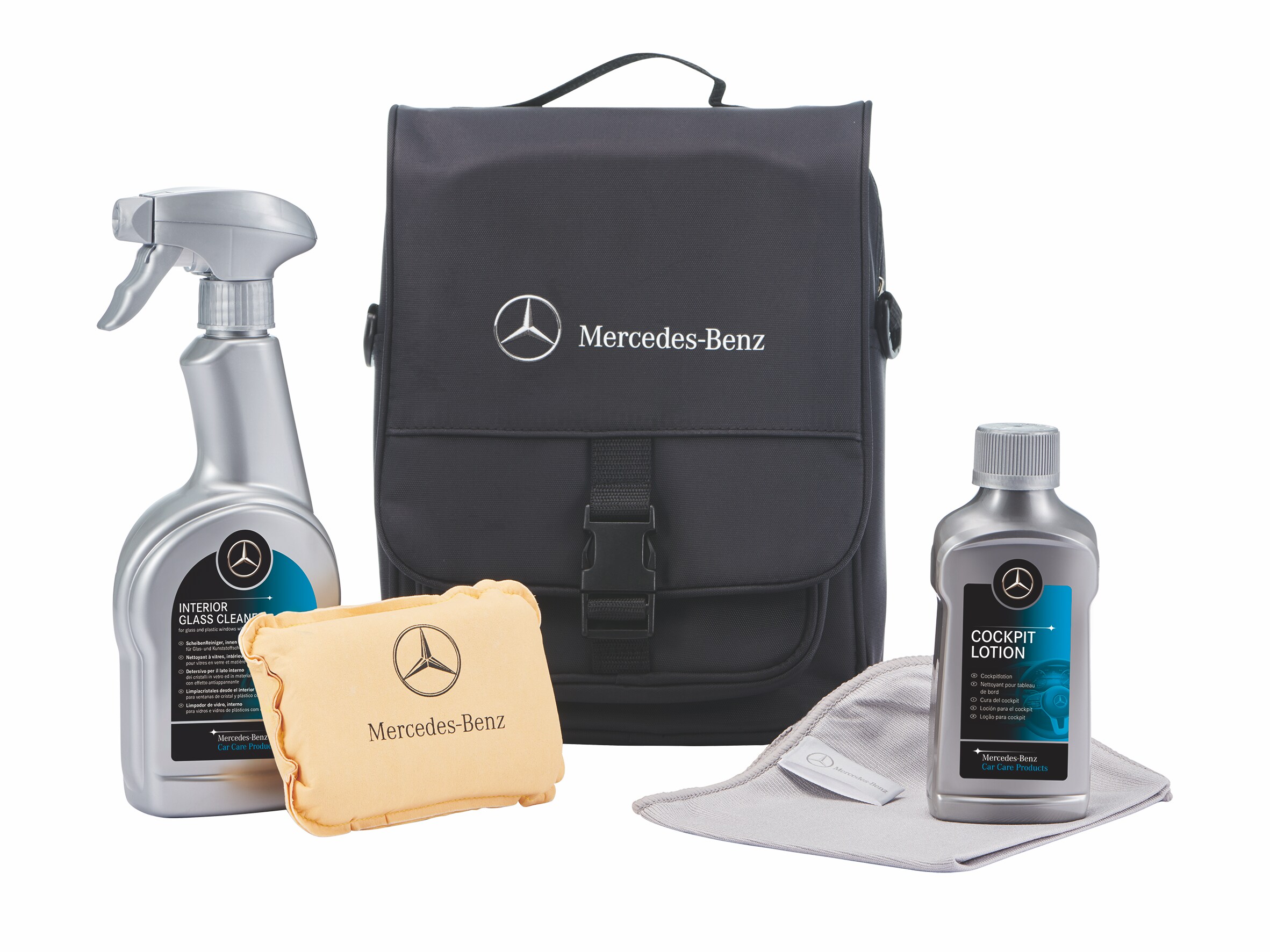 Kitul de îngrijire pentru interior de la Mercedes-Benz.