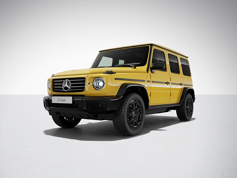 O reprezentare a modelului Mercedes-Benz Clasa G cu tehnologie EQ.
