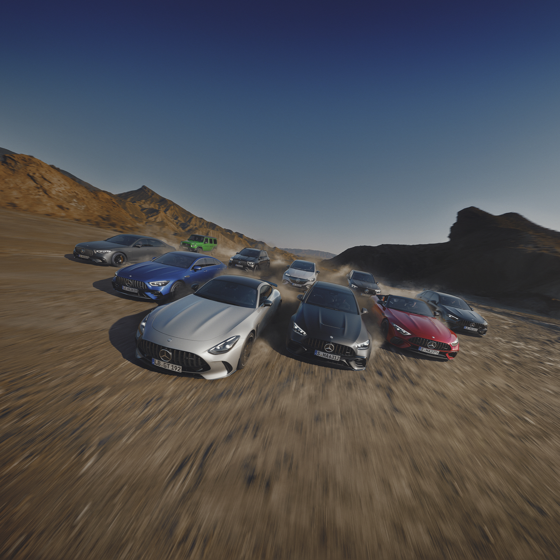 Grup de mașini Mercedes-AMG. Grup de mașini Mercedes-AMG.