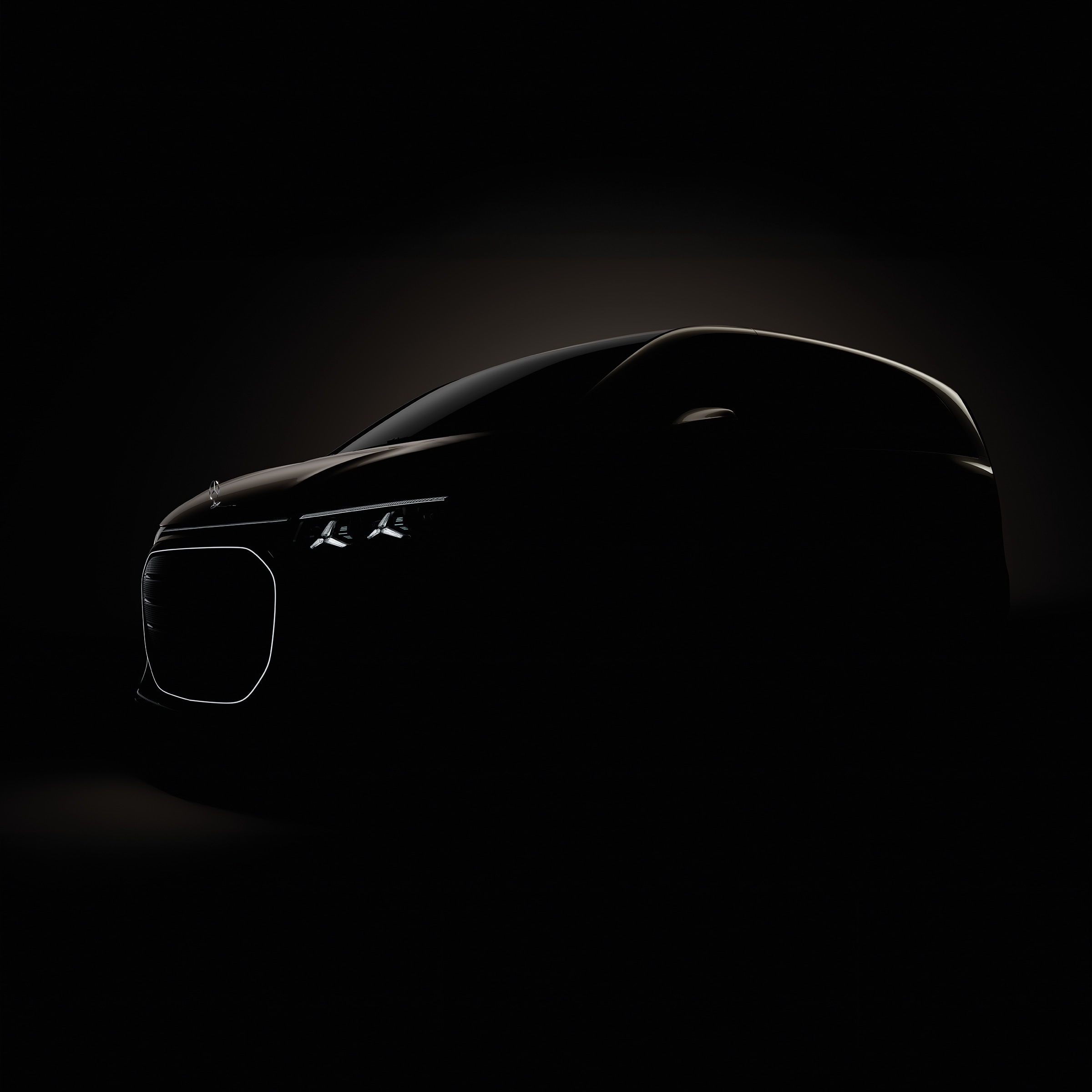 VLE complet nou | Istoria autovehiculelor utilitare | Mercedes-Benz Prezentarea noului Mercedes-Benz VLE cu faruri iluminate