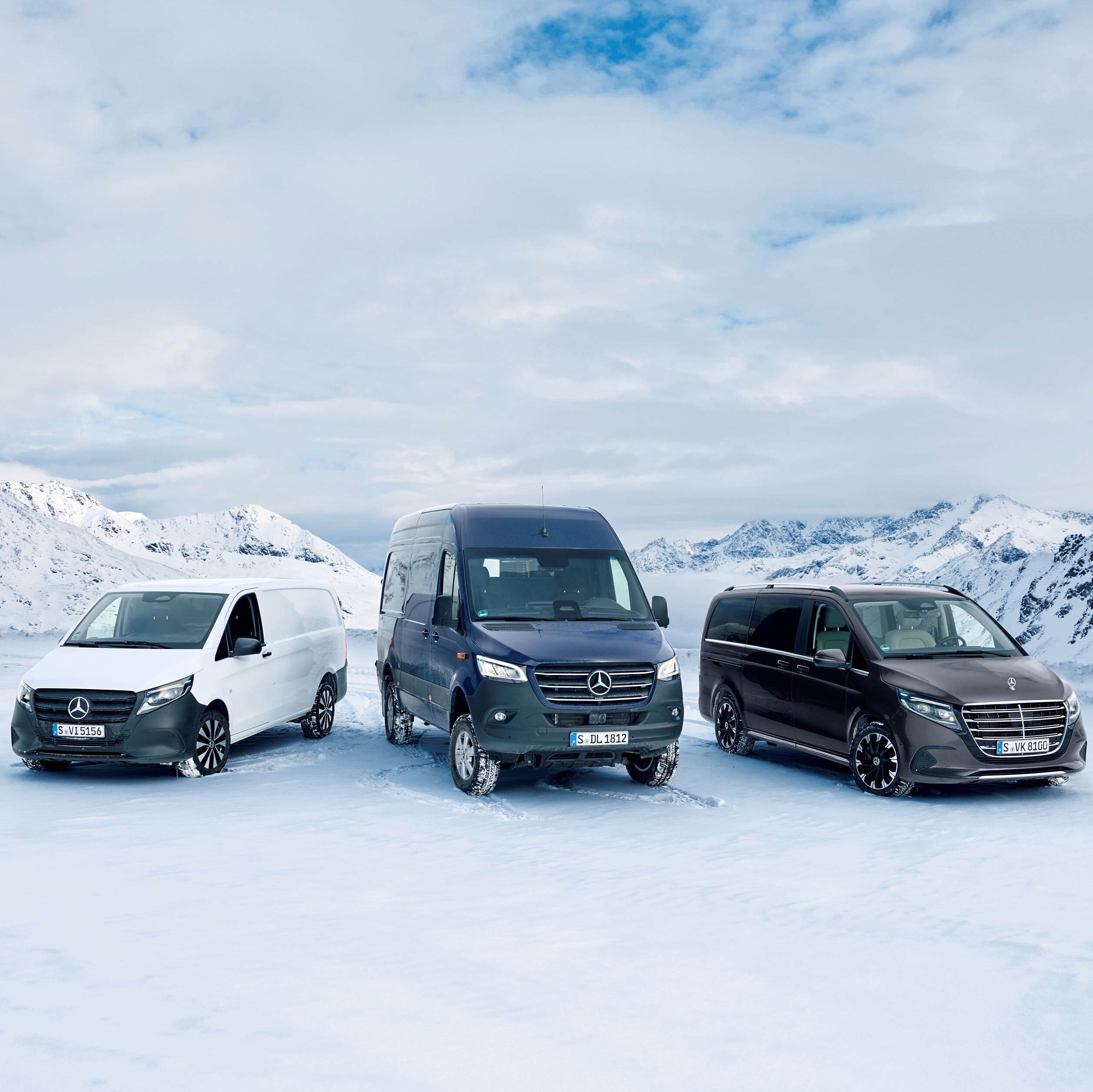 Sprinter Tourer, furgon și șasiu cu platformă.