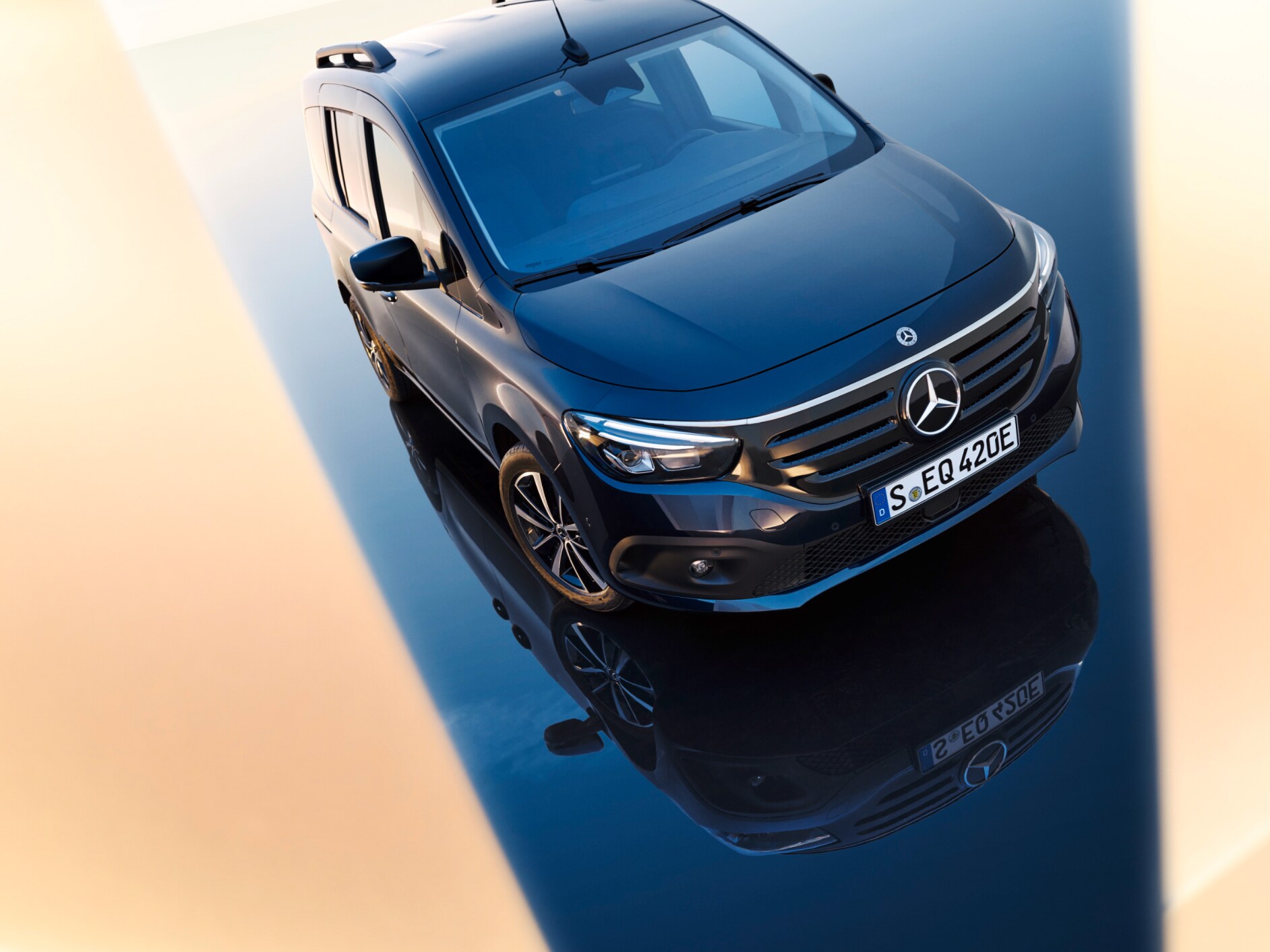 Exteriorul modelului Mercedes-Benz EQT.