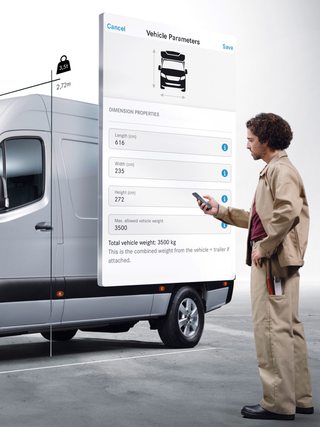 Extraopțiunile digitale ale autodubei eSprinter de la Mercedes-Benz.