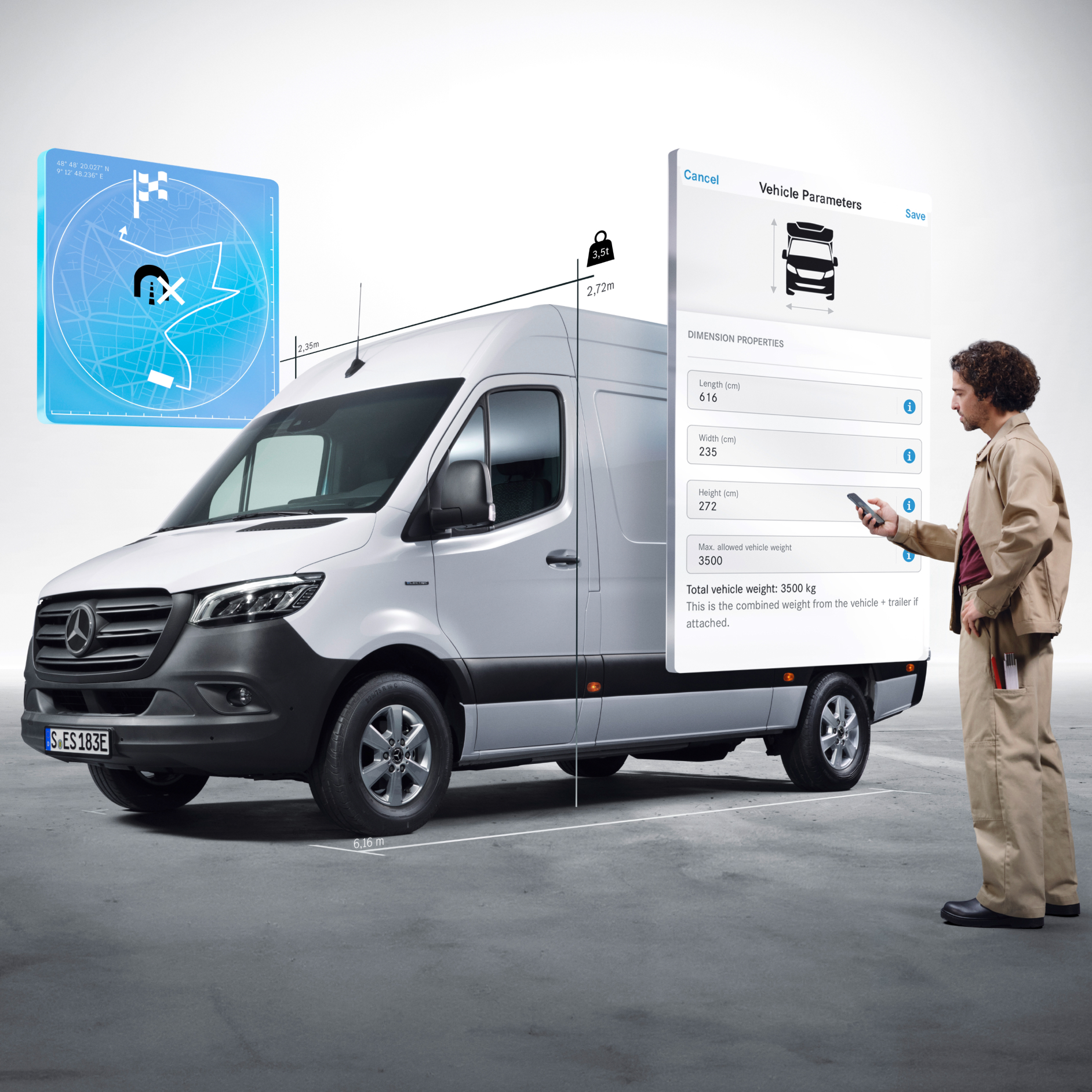 Extraopțiuni digitale | Mercedes-Benz Extraopțiunile digitale ale autodubei eSprinter de la Mercedes-Benz.