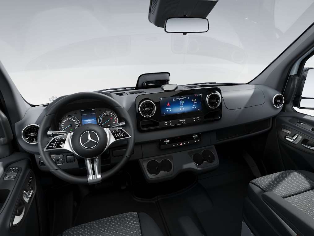Compartimentul șoferului modelului Mercedes-Benz eSprinter Șasiu.