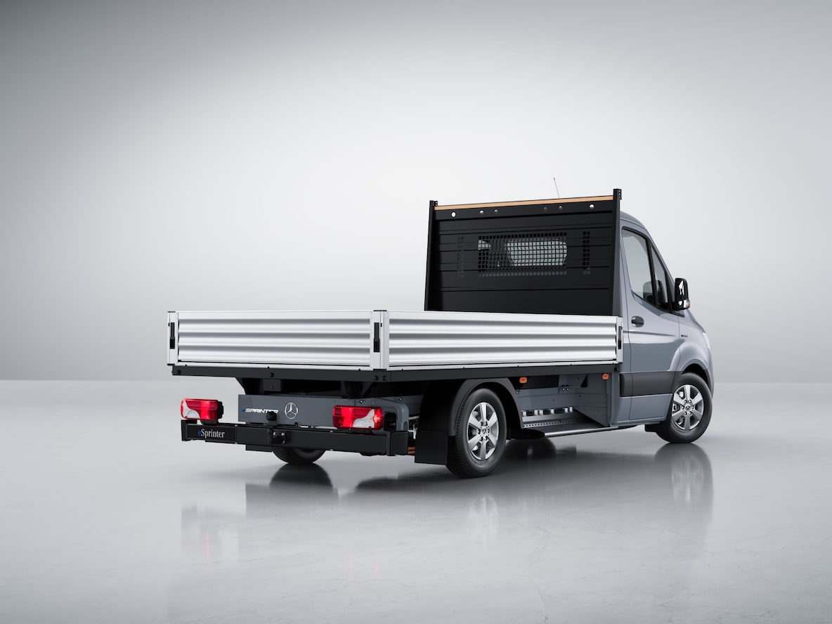 Modelul Mercedes-Benz eSprinter Șasiu ca autovehicul platformă.