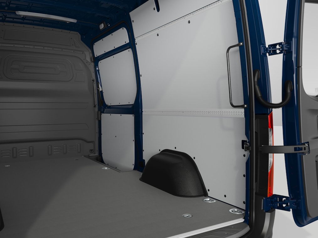 Spațiul de încărcare al modelului eSprinter furgon de la Mercedes-Benz.