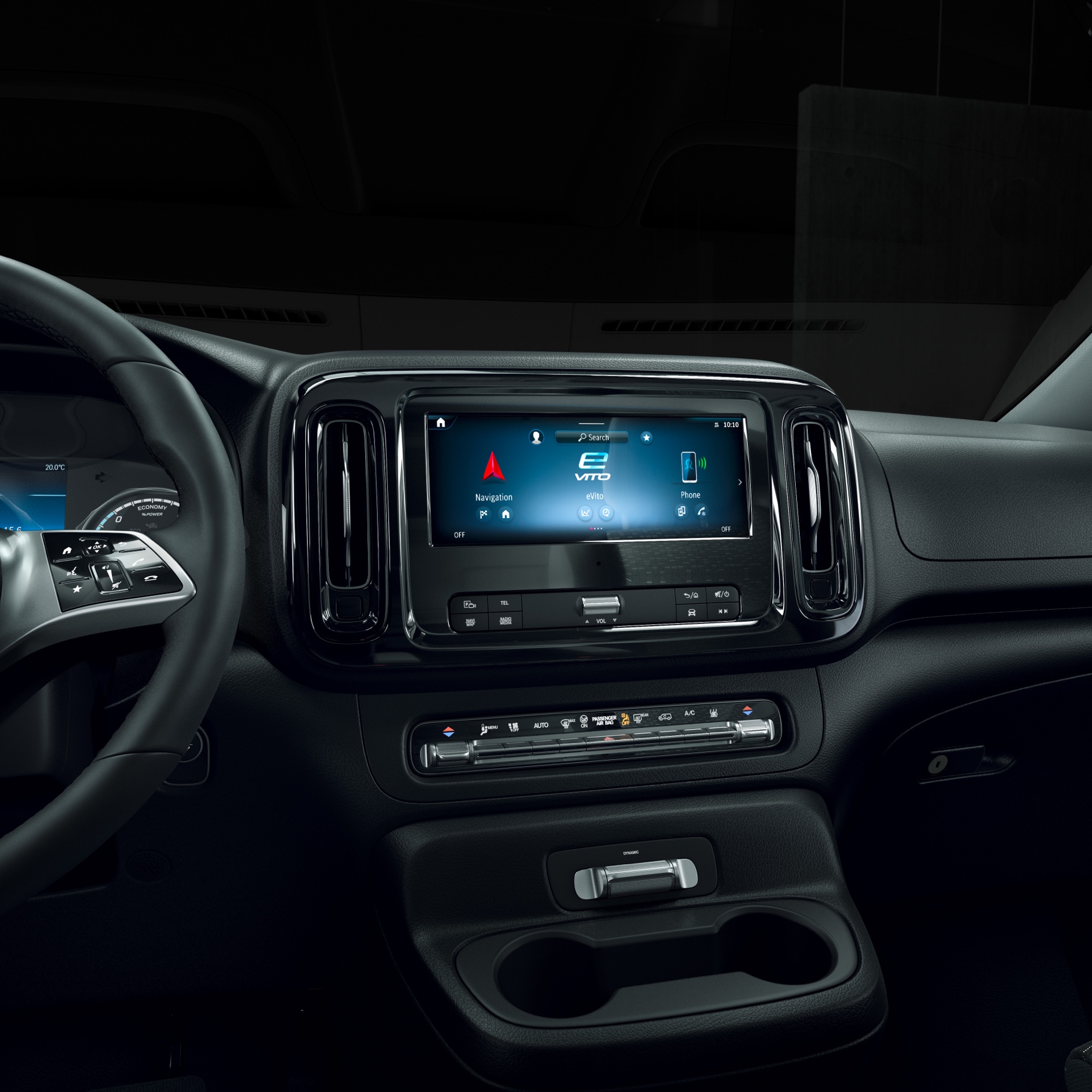 Conectivitate inteligentă | Mercedes-Benz Vans Sistemul multimedia MBUX în modelul Mercedes-Benz eVito.