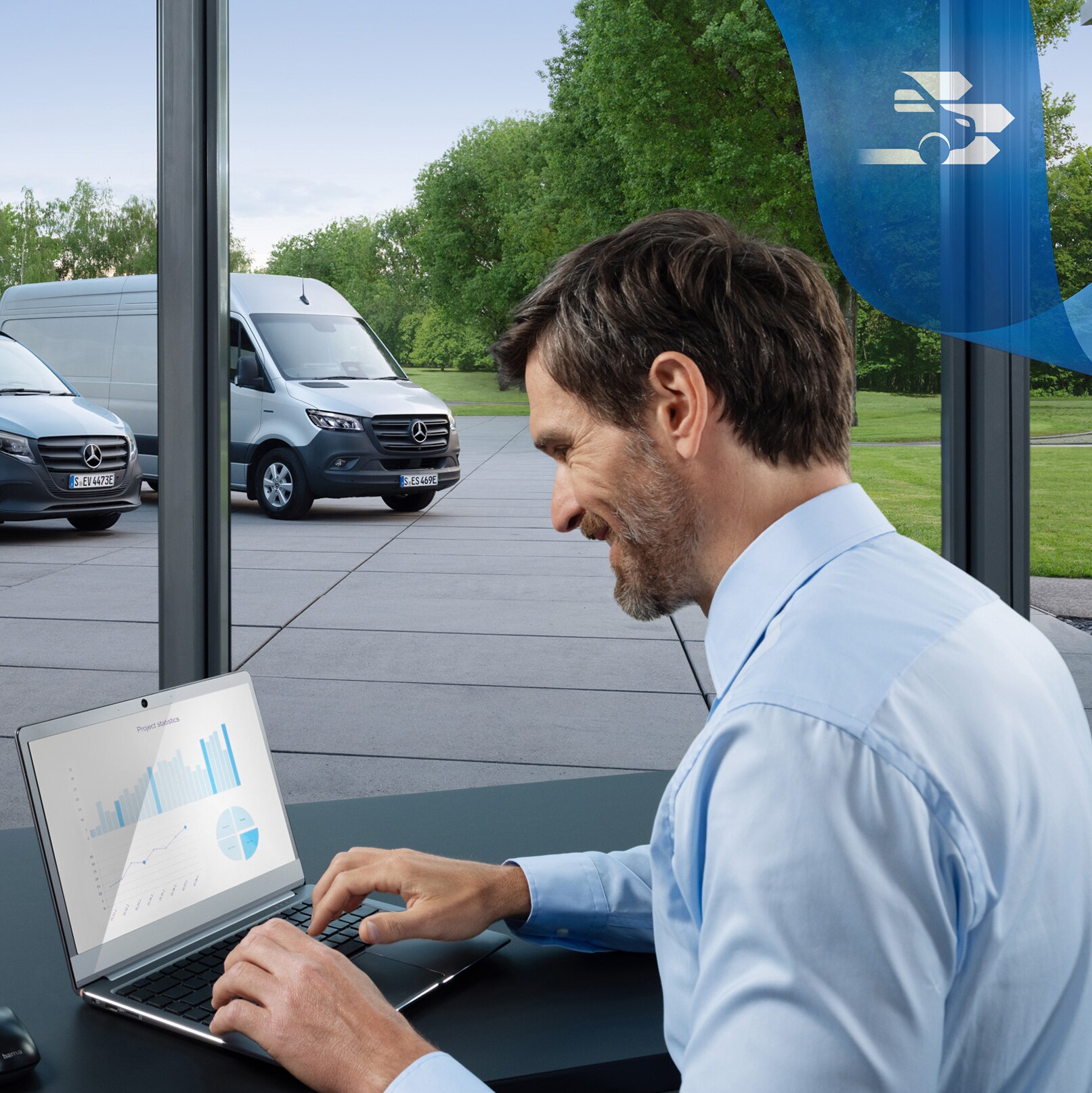 Autovehicule comerciale Mercedes-Benz.