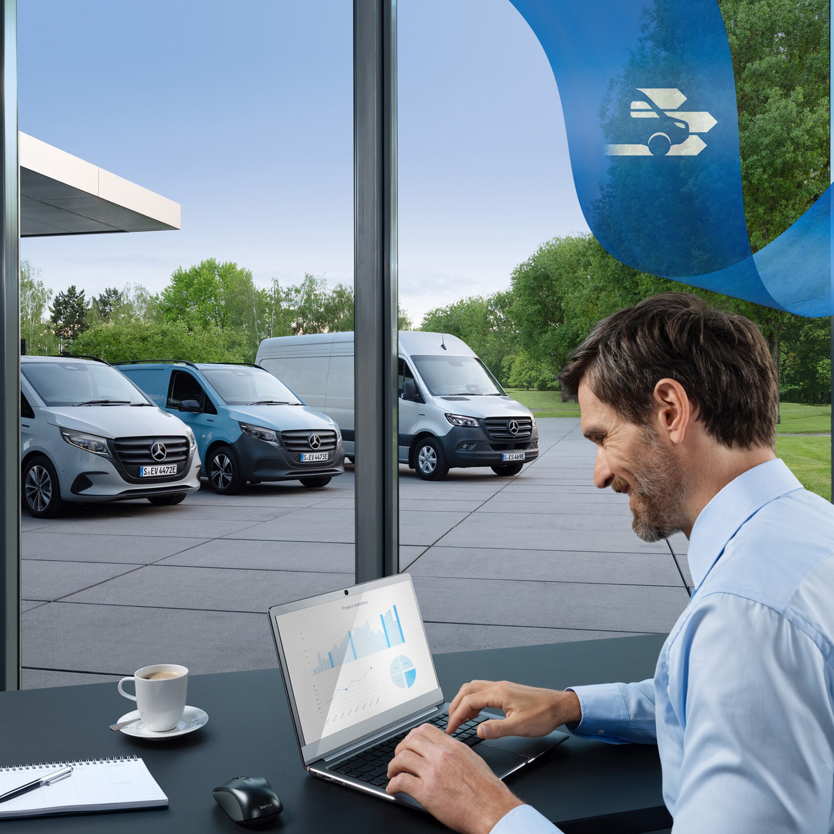 Autovehicule comerciale Mercedes-Benz.