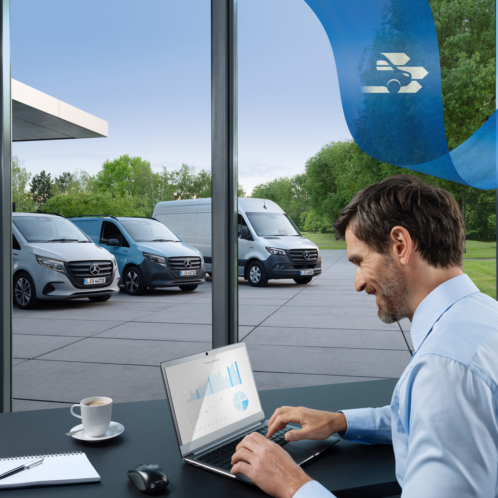 Autovehicule comerciale Mercedes-Benz.