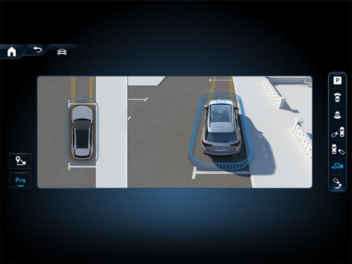 Pachetul de parcare cu cameră video de 360° în noul autovehicul de lux CLE Coupé de la Mercedes-Benz.